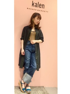 「Banner Barrett（バナーバレット）のアイテム（ワンピース/ドレス）」を使った、mioさん（レディース・153cm）の春コーディネート