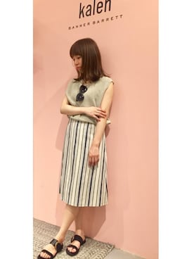 「Banner Barrett（バナーバレット）のアイテム」を使った、mioさん（レディース・153cm）の春コーディネート