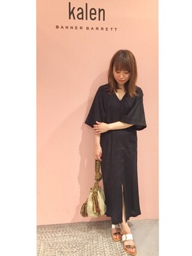 「Banner Barrett（バナーバレット）のアイテム（ワンピース/ドレス）」を使った、mioさん（レディース・153cm）の春コーディネート
