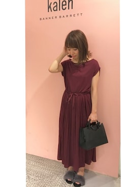 「Banner Barrett（バナーバレット）のアイテム（ワンピース/ドレス）」を使った、mioさん（レディース・153cm）の夏コーディネート