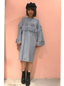 「Banner Barrett（バナーバレット）のアイテム（ワンピース/ドレス）」を使った、mioさん（レディース・153cm）の秋コーディネート