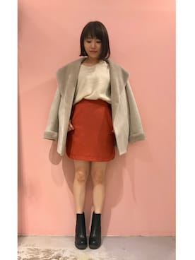 「Banner Barrett（バナーバレット）のアイテム（ブーツ）」を使った、mioさん（レディース・153cm）の秋コーディネート