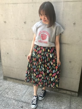 「Banner Barrett（バナーバレット）のアイテム（スウェット）」を使った、mioさん（レディース・153cm）の春コーディネート