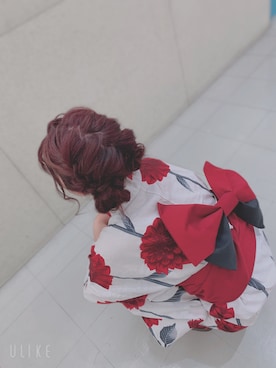 「GRL（グレイル）のアイテム（浴衣）」を使った、sakiさん（レディース・150cm）の秋コーディネート