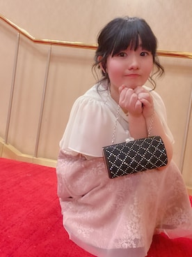 「アイテム（ドレス、ピンク系）」を使った、sakiさん（レディース・149cm）の冬コーディネート