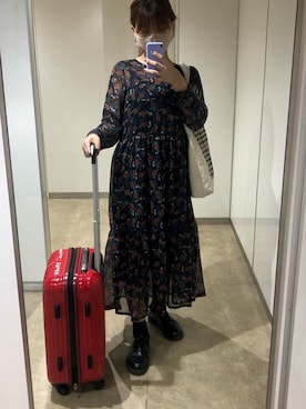 「アイテム（ワンピース/ドレス）」を使った、楠咲さん（レディース・160cm・10代）の夏コーディネート