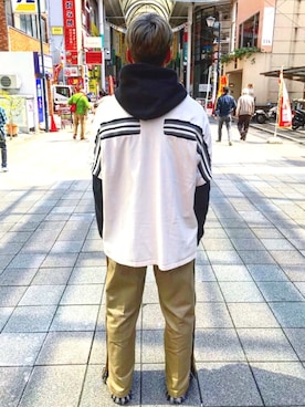「doublet（ダブレット）のアイテム（スニーカー）」を使った、DAICHIさん（メンズ・178cm）の春コーディネート