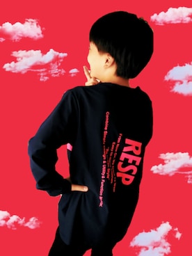 「ネイビー」｜りくさん（キッズ・140cm）の秋コーディネート