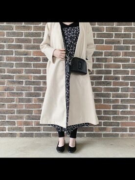 「3can4on（サンカンシオン）のアイテム（ワンピース/ドレス）」を使った、ayu◡̈さん（レディース・162cm）の冬コーディネート