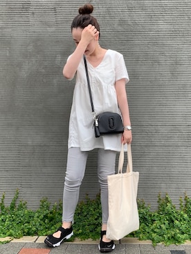 「MARC JACOBS（マークジェイコブス）のアイテム」を使った、ayu◡̈さん（レディース・162cm）の夏コーディネート