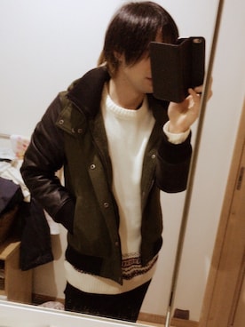 チワ丸´•ﻌ•`🐾さん（メンズ・164cm）の春コーディネート