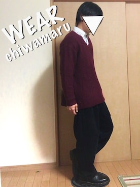 チワ丸´•ﻌ•`🐾さん（メンズ・164cm）の秋コーディネート