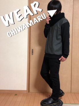 「グレンチェック」｜「アイテム（モッズコート）」を使った、チワ丸´•ﻌ•`🐾さん（メンズ・164cm）の冬コーディネート