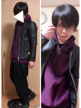 「omake（オマケ）のアイテム」を使った、チワ丸´•ﻌ•`🐾さん（メンズ・164cm）の冬コーディネート