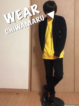 「HARE（ハレ）のアイテム（MA-1）」を使った、チワ丸´•ﻌ•`🐾さん（メンズ・164cm）の春コーディネート