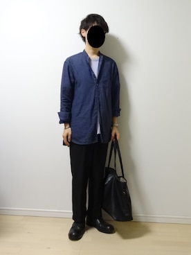 「SETTING CRACKS（セッティングクラックス）のアイテム（バッグ）」を使った、NOZEさん（メンズ・164cm）の春コーディネート