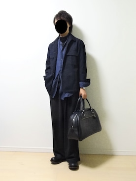 「EDIFICE（エディフィス）のアイテム（ブルゾン）」を使った、NOZEさん（メンズ・164cm）の秋コーディネート