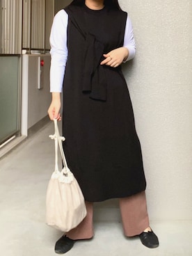 「ASTRAET（アストラット）のアイテム（ワンピース/ドレス）」を使った、ナツコさん（レディース・154cm）の春コーディネート