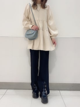 「ANAP（アナップ）のアイテム」を使った、riiさん（レディース・160cm）の秋コーディネート