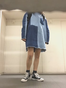 「carhartt」｜「アイテム（ワンピース/ドレス）」を使った、ささん（レディース・152cm）の秋コーディネート