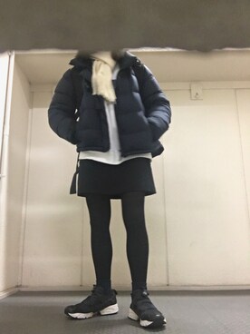 「EMODA」｜「アイテム（ダウンジャケット/コート）」を使った、ささん（レディース・152cm）の春コーディネート