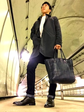 「TRION（トライオン）のアイテム」を使った、K.Oさん（メンズ・180cm）の冬コーディネート