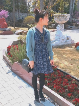 「vanillaのアイテム」を使った、かよさん（レディース・150cm）の春コーディネート