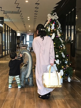 「だぼだぼ」｜「アイテム（ワンピース/ドレス）」を使った、ち。さん（レディース・155cm）の秋コーディネート