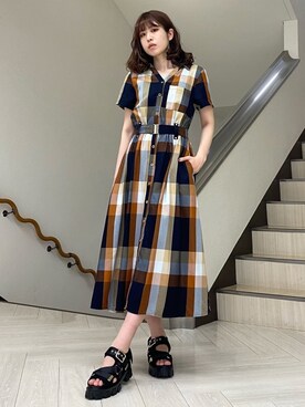 Redyazel レディアゼル の オリジナルレトロチェックワンピース ワンピース Wear