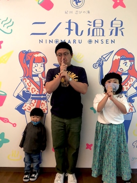 「アイテム（スカート）」を使った、熊井 登士明さん（メンズ・165cm）の春コーディネート