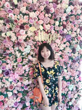 「H&M（エイチ・アンド・エム）のアイテム（つなぎ/オールインワン）」を使った、翻滚吧灯笼鱼さん（レディース・158cm）の春コーディネート