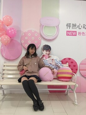 「TYAKASHAのアイテム（ジャケット/アウター）」を使った、ruki615さん（レディース・159cm）の春コーディネート