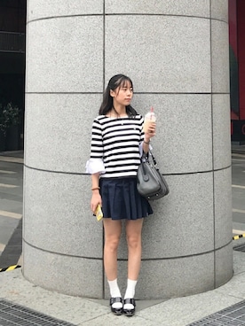 「TYAKASHAのアイテム（PC・スマホグッズ/家電）」を使った、ruki615さん（レディース・159cm）の秋コーディネート