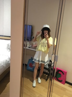 「TYAKASHAのアイテム（PC・スマホグッズ/家電）」を使った、ruki615さん（レディース・159cm）の夏コーディネート