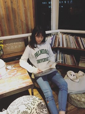 「TYAKASHAのアイテム（パンツ）」を使った、ruki615さん（レディース・159cm）の春コーディネート