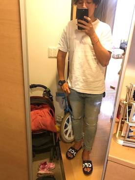 つちのこさん（メンズ・174cm）の夏コーディネート