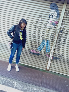 「AS as know as（エーエス アズノウアズ）のアイテム（ニット/セーター）」を使った、サホさん（キッズ・158cm）の冬コーディネート
