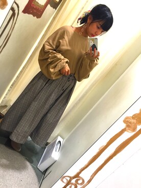 「アイテム（ピアス（両耳用））」を使った、きゃぱさん（レディース・156cm・20代）の冬コーディネート