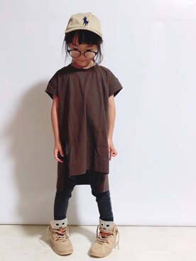 「POLO RALPH LAUREN CHILDRENSWEAR（ポロ ラルフ ローレン チルドレンズウェア）のアイテム（帽子）」を使った、reaxcheeseさん（キッズ・110cm）の春コーディネート