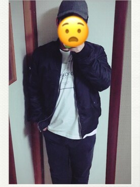 「アイテム（ジャケット/アウター）」を使った、うめゆうさん（メンズ・168cm・10代）の冬コーディネート