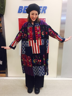 「Vernacolo（ベルナコッロ）のアイテム」を使った、さゆるゆるさん（レディース・155cm）の冬コーディネート