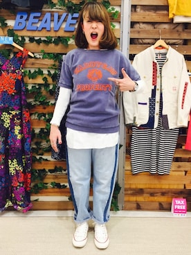 「CONVERSE ADDICT（コンバースアディクト）のアイテム」を使った、さゆるゆるさん（レディース・155cm）の冬コーディネート