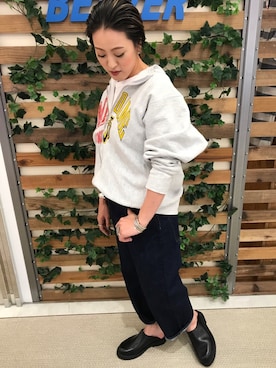 「FANEUIL（ファヌル）のアイテム」を使った、さゆるゆるさん（レディース・155cm）の夏コーディネート