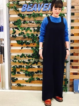 「Vernacolo（ベルナコッロ）のアイテム」を使った、さゆるゆるさん（レディース・155cm）の秋コーディネート