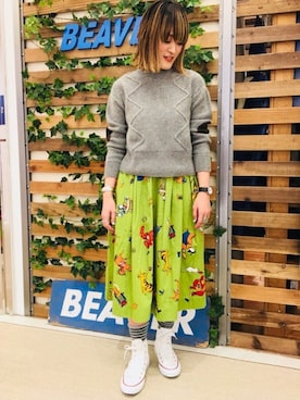 「rasox（ラソックス）のアイテム（レッグウェア）」を使った、さゆるゆるさん（レディース・155cm）の冬コーディネート