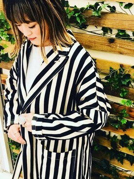 「unfil」｜「アイテム（ブルゾン）」を使った、さゆるゆるさん（レディース・155cm）の冬コーディネート