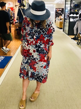 「Anthony Peto（アンソニーピート）のアイテム」を使った、さゆるゆるさん（レディース・155cm）の夏コーディネート