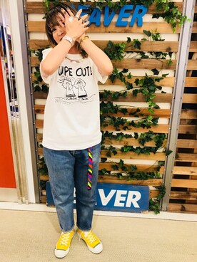 「is-ness（イズネス）のアイテム」を使った、さゆるゆるさん（レディース・155cm）の夏コーディネート