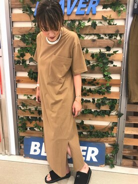 「unfil」｜「アイテム（アクセサリー）」を使った、さゆるゆるさん（レディース・155cm）の夏コーディネート