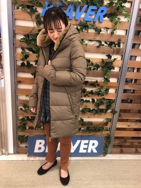 「MANASTASH（マナスタッシュ）のアイテム（レッグウェア）」を使った、さゆるゆるさん（レディース・155cm）の秋コーディネート